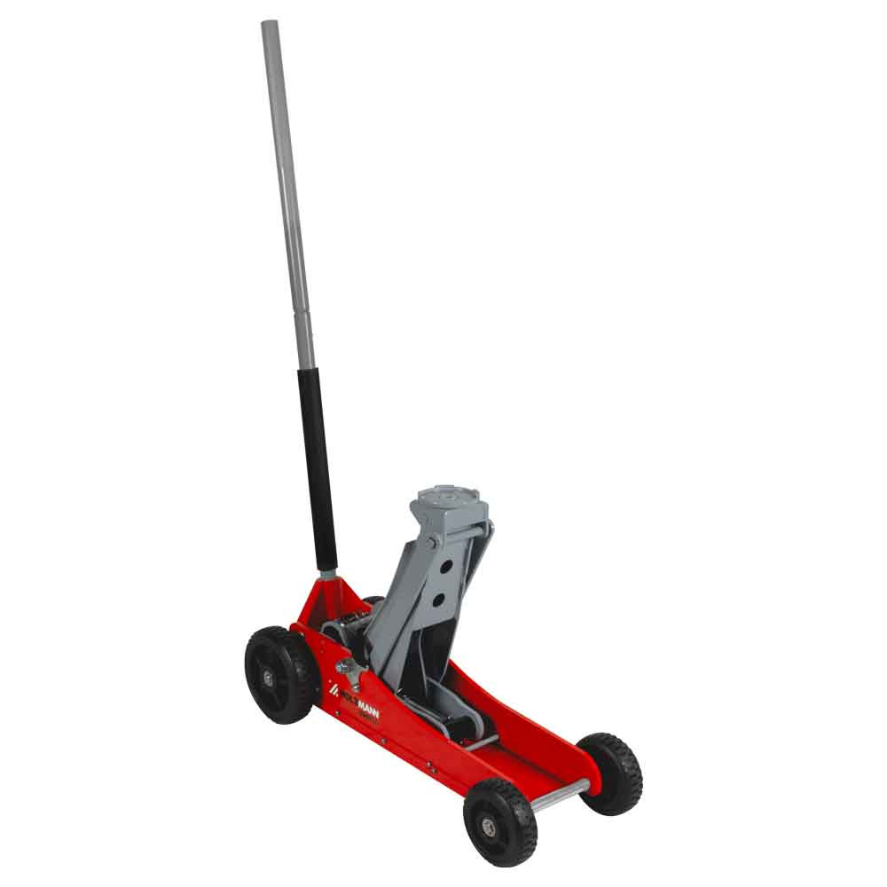 Cric hydraulique tout-terrain de 3T - barre de levage de 1150mm - rouge