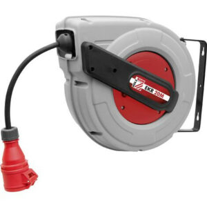 Enrouleur électrique automatique EKR20M400V - 20 m + 1 m - support mural pivotant