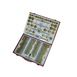 Ensemble de tarauds et outils de filetage - 110 pièces - revêtement TiN