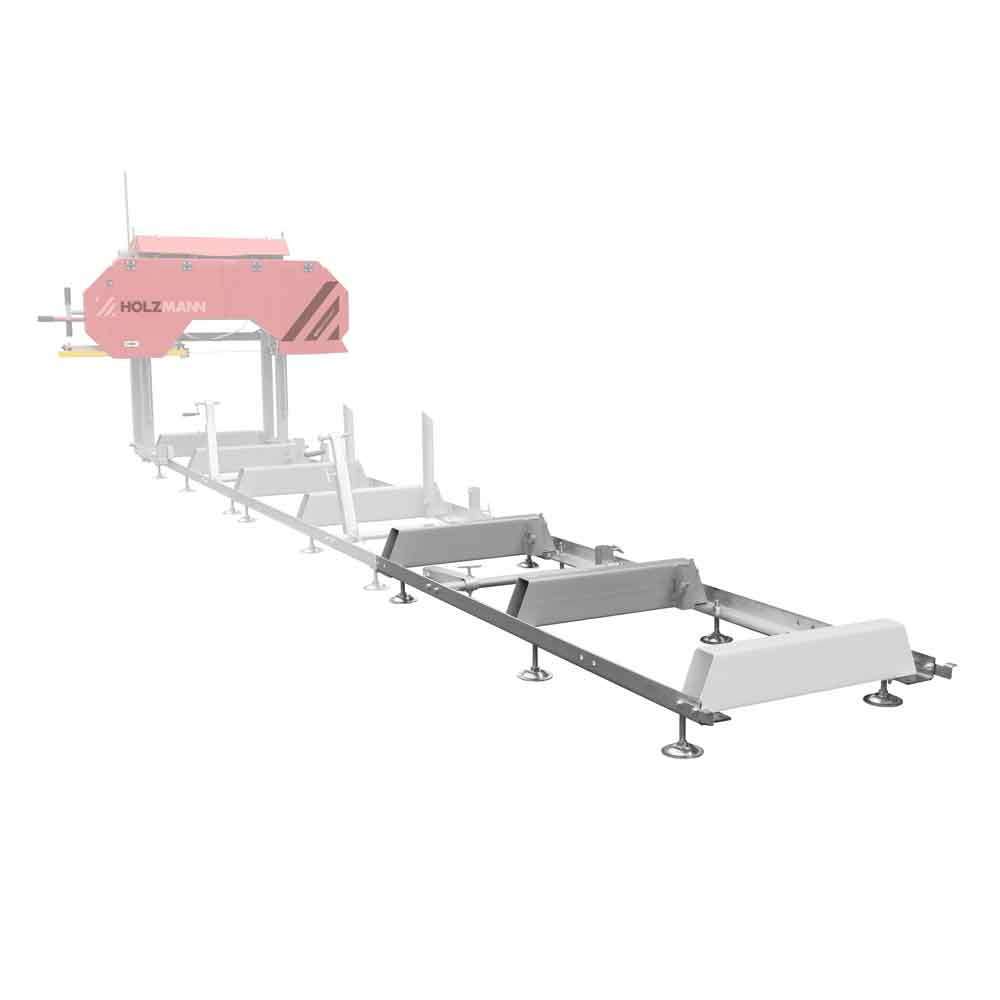Extension de rail 2 m avec pieds réglables