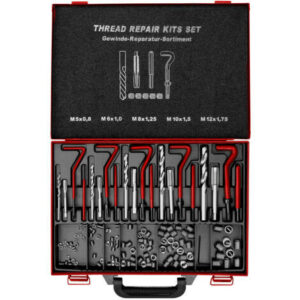 Kit de réparation de filetage hélicoïdal GRSM5-12 - M5 à M12 - coffret atelier