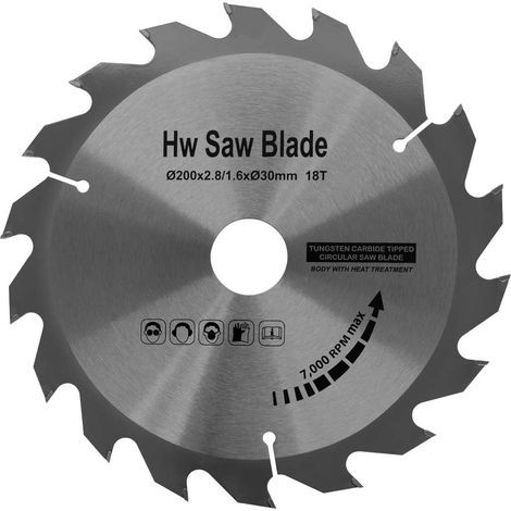 Lame de scie circulaire Widia 200 mm - 18 dents pour bois