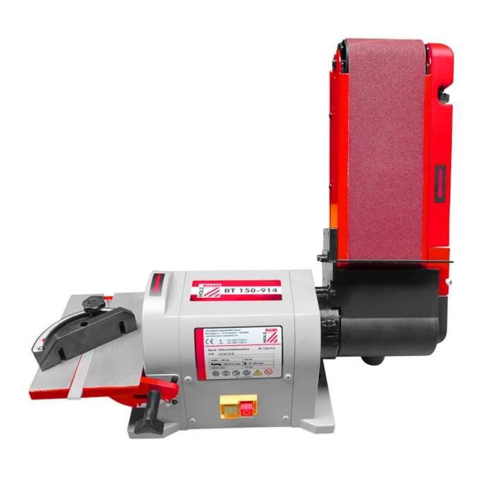 Meuleuse à bande et à surfacer - 450 W - unité inclinable 0° à 90°