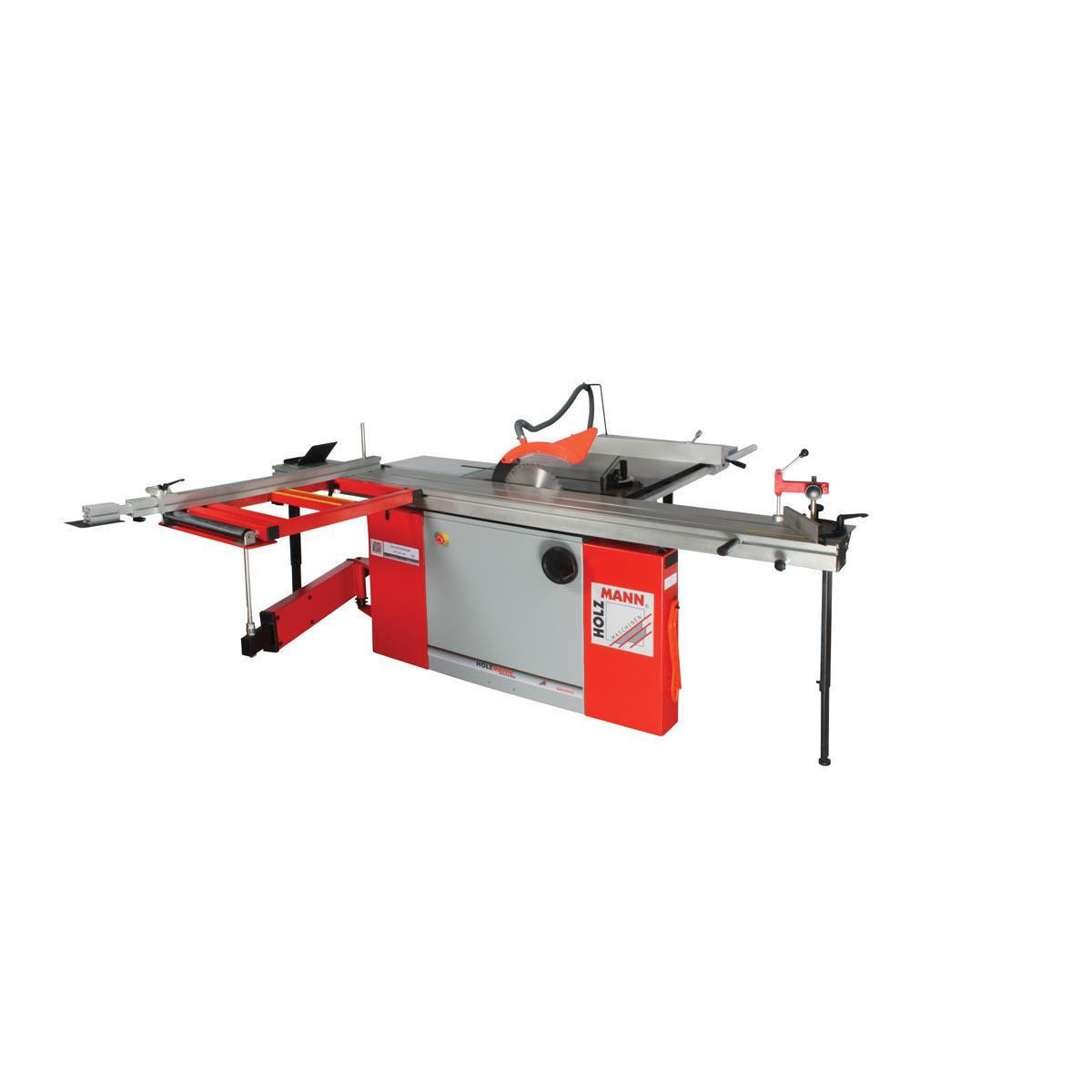 Scie à format - 3800W - 400V - avec chariot de 2600 mm