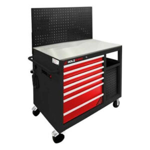 Servante d’atelier multifonction 3680W - WW1000Multi - 7 tiroirs - Multiprise - Charge 350 kg - Plan inox