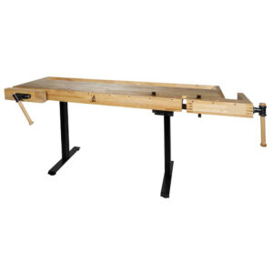 Établi bois hauteur réglable électriquement - WB210ELIFT_230V - 1885 x 615 mm - 70 kg - 2 presses