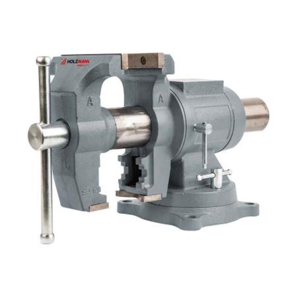 Étau d’établi avec base tournante - WBS125M - 125 mm - Ouverture 125 mm - Fonte - Enclume intégrée