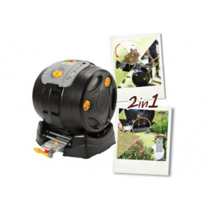 Composteur rotatif EasyMix 2en1 - tambour amovible - récupération jus de compost