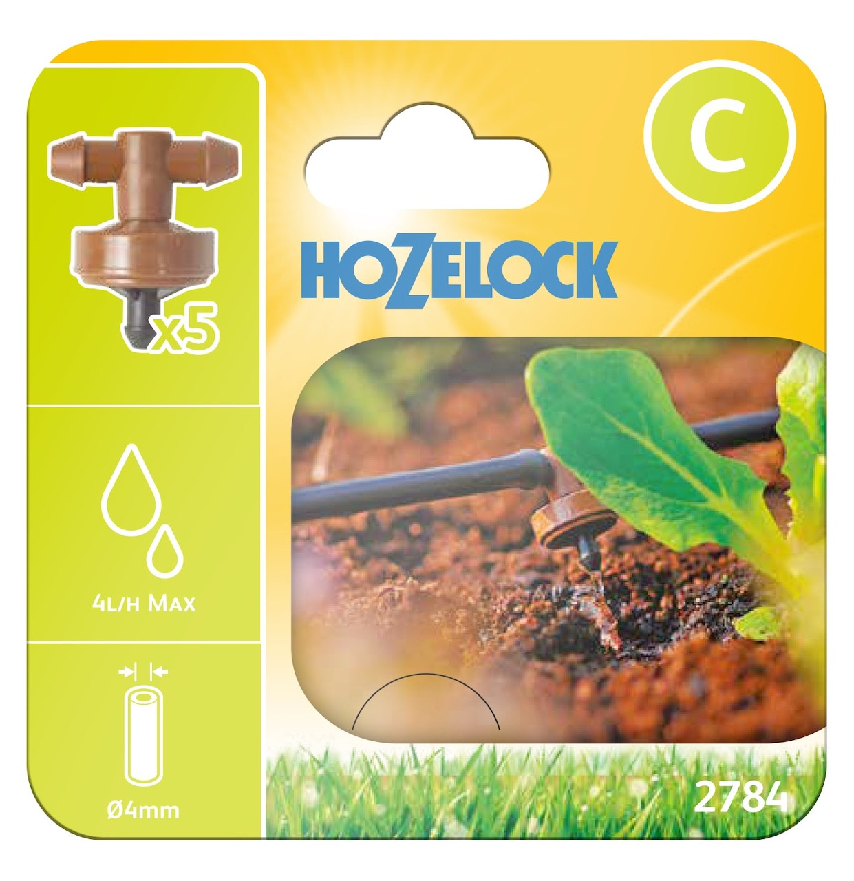 Goutteurs en ligne à pression compensée - 4 L/h - lot de 5