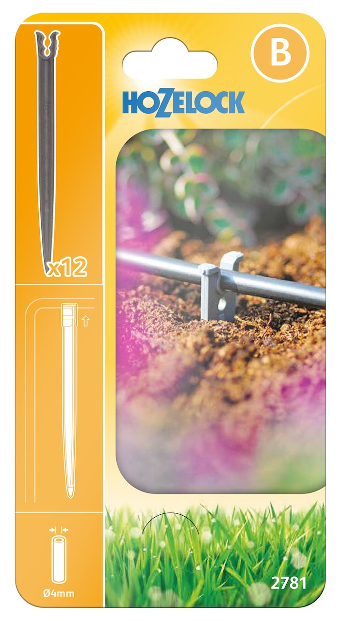 Supports de fixation pour tuyau 4 mm - lot de 12