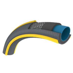 Tuyau d’arrosage anti écrasement Ultramax usage domestique diamètre 19 mm 50 m gris jaunes