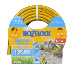 Tuyau d’arrosage anti torsion - jaune bandes 3D grises (48 uc/pal) - 19mm - 20m