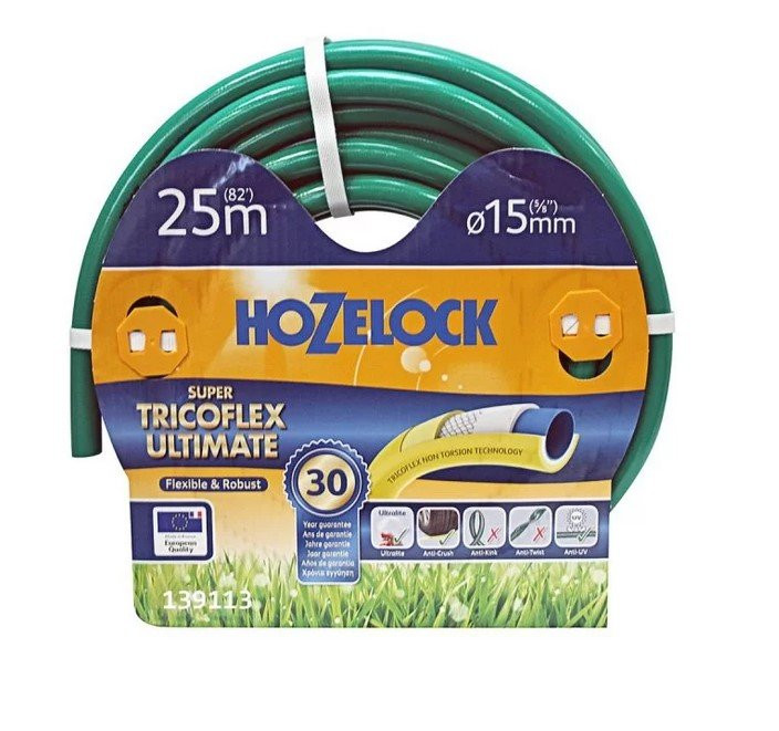 Tuyau d’arrosage multi usage Super Tricoflex Ultimate 19mm - 25m - vert