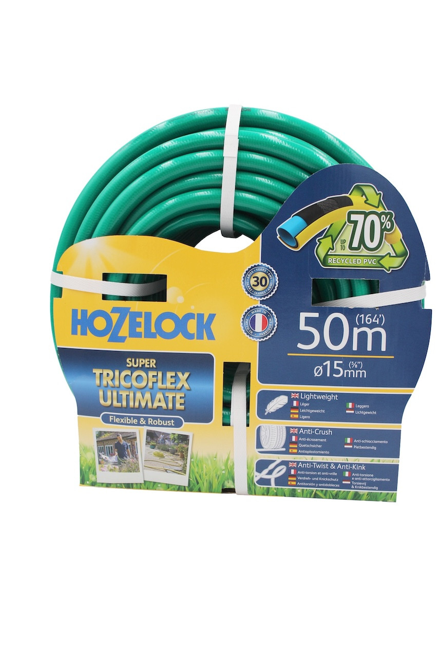 Tuyau d’arrosage - Super Tricoflex Ultimate 50 m - tuyau vert 15 mm anti-vrille