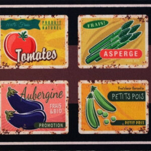 Tapis Cuisine Legume 50X120Cm