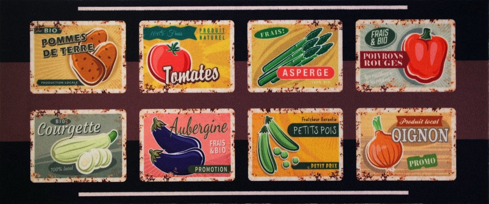Tapis Cuisine Legume 50X120Cm
