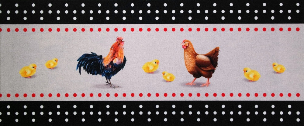 Tapis Cuisine Poule 50X120Cm