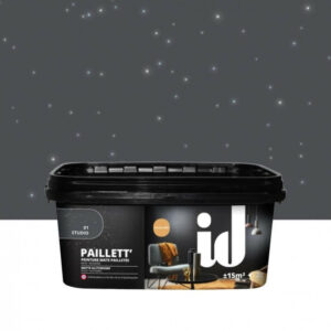 Peinture à effet, Paillett', noir studio, 2 l