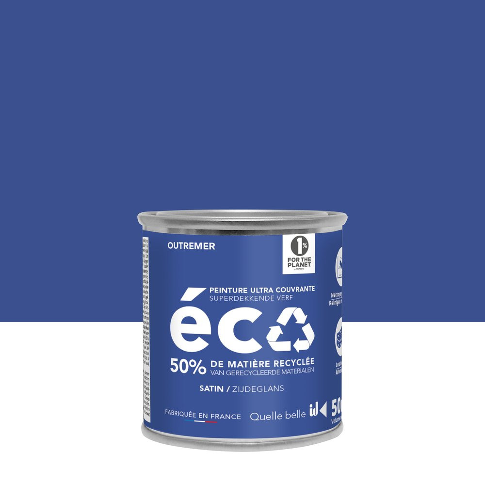 Peinture mur outremer satin ID 0.05L