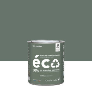 Peinture mur vert de fougère satin ID 2L