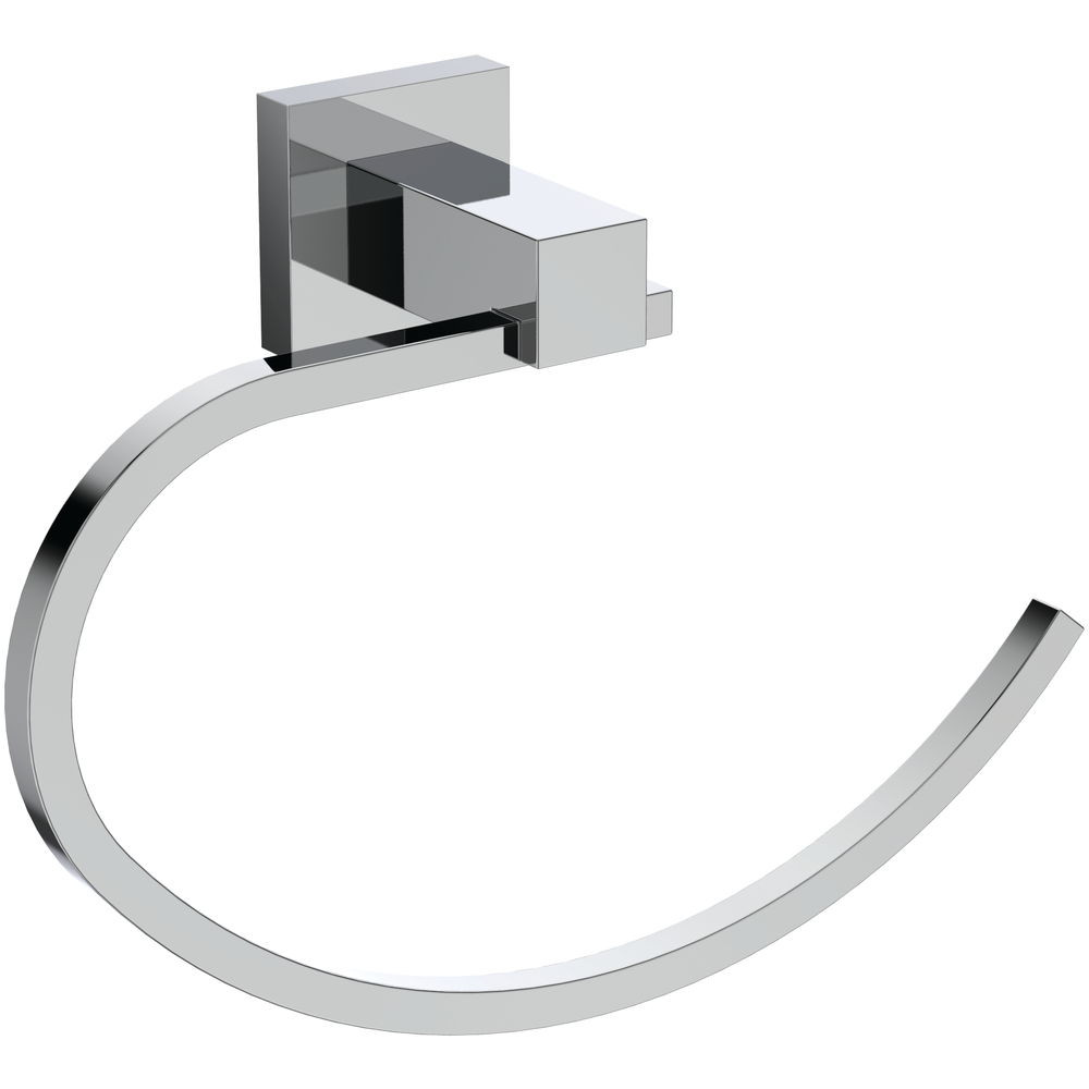 Anneau porte-serviette en chrome