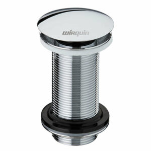 Bonde Wirquin de lavabo, fermeture Quick-Clac, en laiton chromé, H100mm - Wirquin - 30723416
