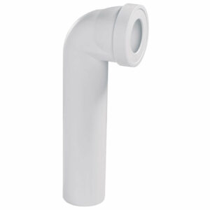 Pipe WC rigide longue coudée mâle Ø100, à coller - Wirquin - 71060101