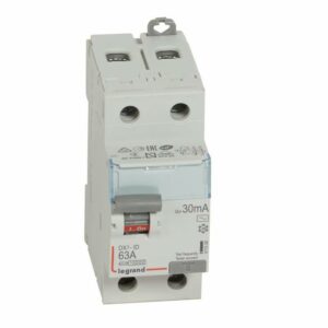 Interrupteur différentiel DX³-ID 2P 230 V 63 A type AC 30 mA LEGRAND 411506