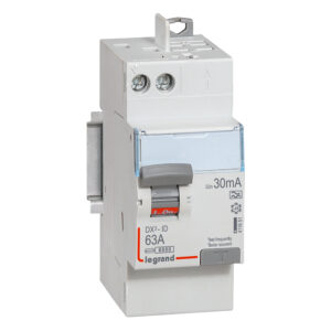 Interrupteur différentiel DX3-ID 2P 63 A 30 mA 2 modules LEGRAND 411651