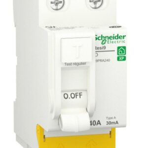Interrupteur différentiel RESI9 30 mA 2P peignable 40 A Type AC SCHNEIDER ELECTRIC R9PRC240
