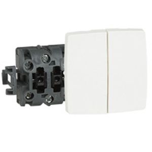 Interrupteur double va-et-vient ASL saillie blanc LEGRAND 086120