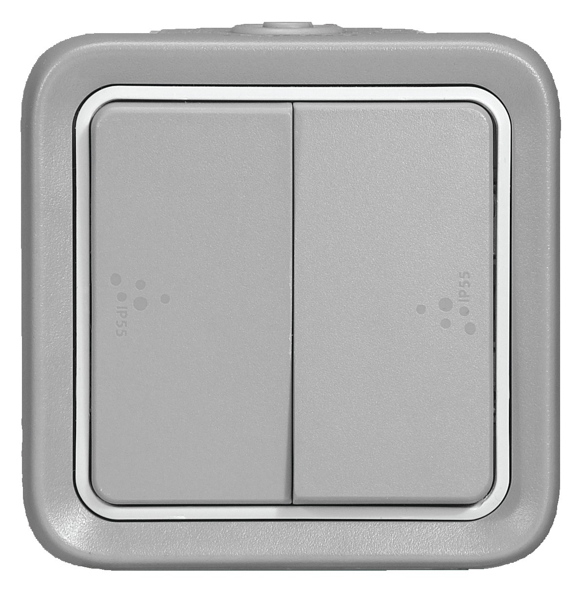 Interrupteur ou va-et-vient étanche PLEXO complet IP55 saillie gris double LEGRAND 069715