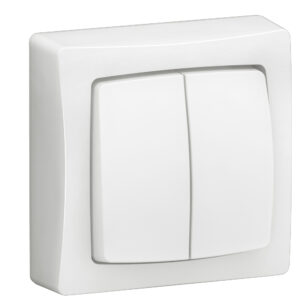 Interrupteur pour va-et-vient ou bouton poussoir 5 en 1 saillie complet LEGRAND 086020L