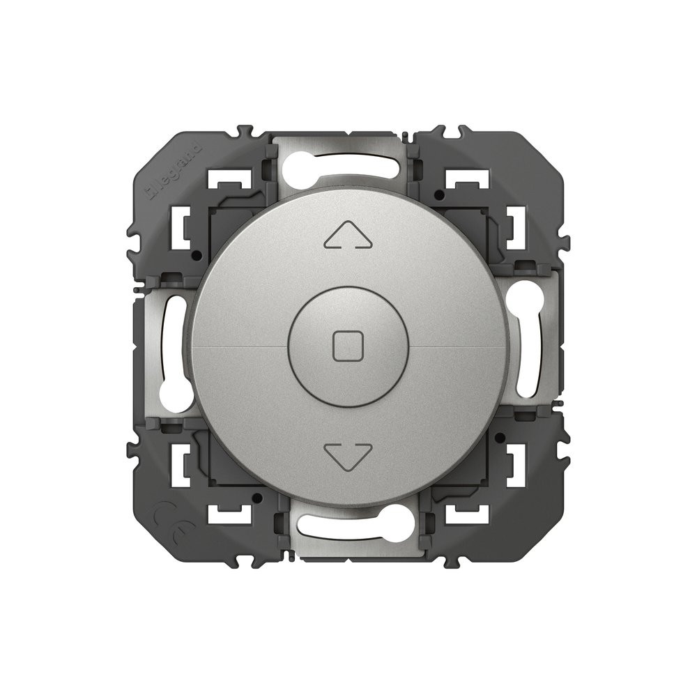 Interrupteur volet roulant, LEGRAND Dooxie, aluminium