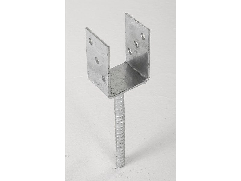 Support a sceller acier en y gris, Hauteur 30 x largeur 7 x Profondeur 7 cm