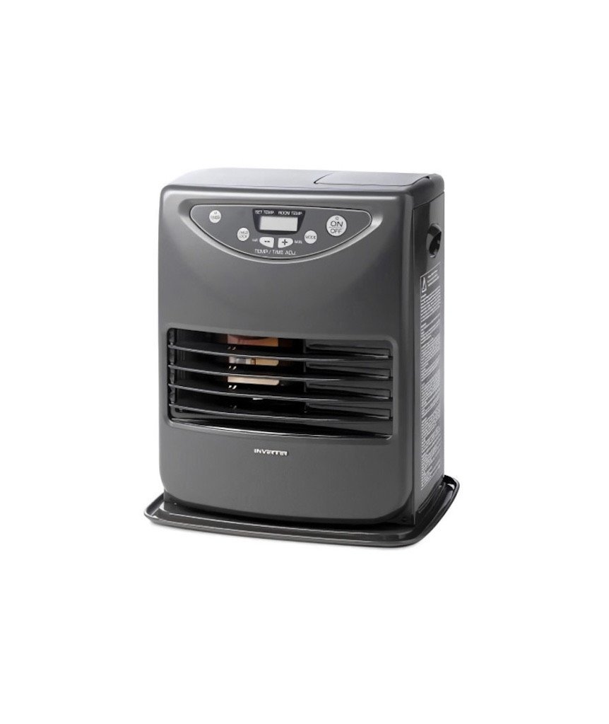 Poêle à pétrole électronique - Inverter 3018 noir - 3000W - thermostat - paroi froide - 48m²