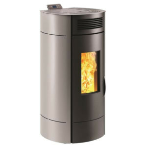 Poêle à granulés de bois Gris LODI 10 WiFi - 9,5 kW - Trémie 16,5 kg