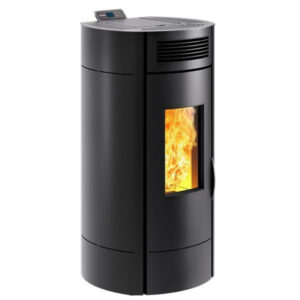 Poêle à granulés de bois Noir LODI 10 WiFi - 9,5 kW - Trémie 16,5 kg