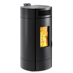 Poêle à granulés de bois Noir LODI 8 étanche WiFi - 8 kW - Trémie 16,5 kg