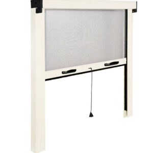 Moustiquaire enroulable verticale pour fenêtre - 160X160 - BLANC