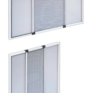 Moustiquaire extensible pour fenêtre - TELESIO 70X50 - BLANC