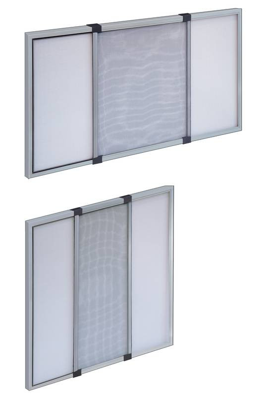 Moustiquaire extensible pour fenêtre - TELESIO 70X50 - GRIS
