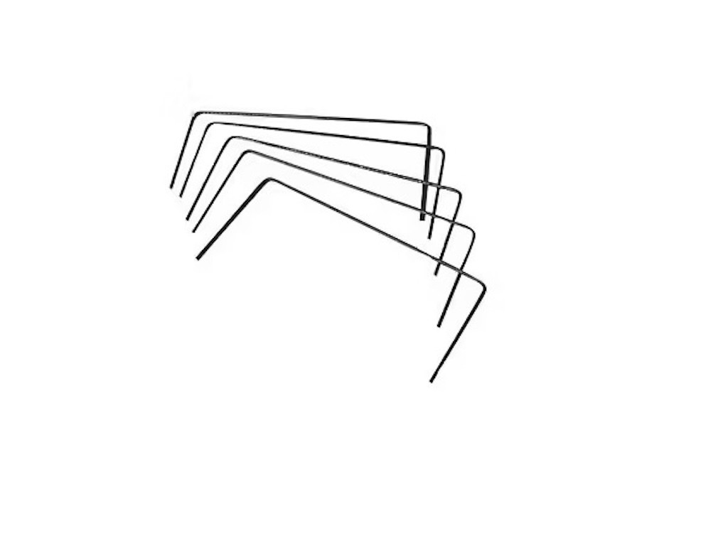 Agrafes de fixation métal - Lot de 100 - 20 x 20 x 20 cm - Fabrication Française - Sans plastique