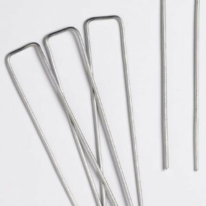 Agrafes de fixation métal - Lot de 20 - 14 x 3 x 14 cm - Fabrication Française - Sans plastique