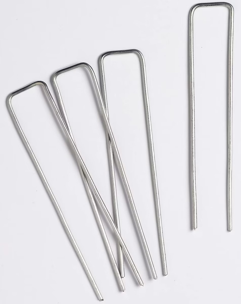 Agrafes de fixation métal - Lot de 20 - 14 x 3 x 14 cm - Fabrication Française - Sans plastique