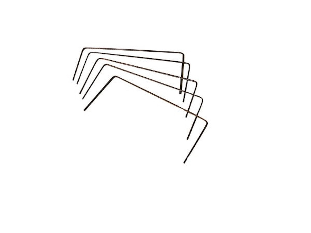 Agrafes de fixation métal - Lot de 20 - 20 x 20 x 20 cm - Fabrication Française - Sans plastique