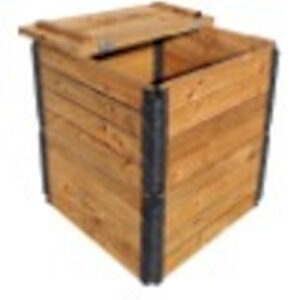 Composteur en bois - 300L - 70 x 70 x 84 cm - Épicéa PEFC - Fabrication Française