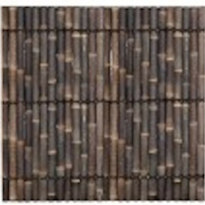 Panneau bambou naturel – Demi-bambou – 180 x 180 cm – Brun noir – Occultant – Finition naturelle