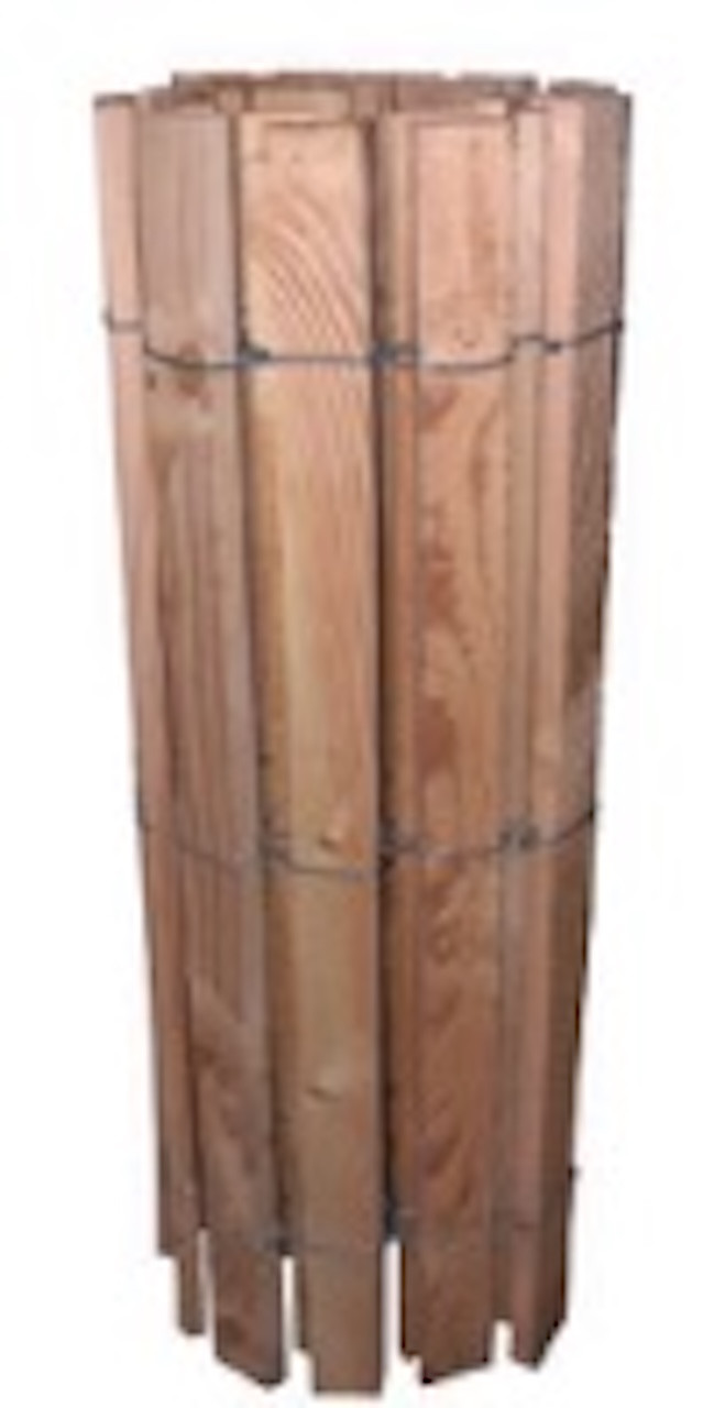 Panneau bois Douglas en rouleau – 1,50 x 3 m – Lames 50 mm – Espacement 2 cm – PEFC – Fabrication française