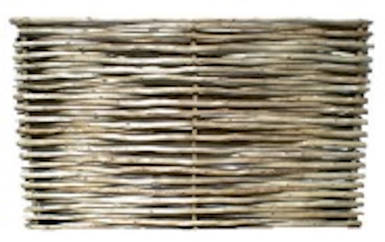 Panneau bois eucalyptus tressé - 180 x 120 cm - Bois poli - Homologué piscine - Fabrication européenne